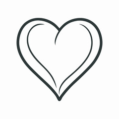 Doodle Style Heart Icons – Romantic Hand-Drawn Love Symbols