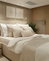 Climate emotion room styled with warm-tone winter mode, layered wool throws, and ember-glow lamps Responsive Seasonal Interior Design Mood Adaptive Wellness Space