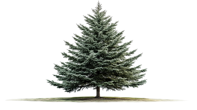 Majestic high-resolution cedar tree isolated on pure transparent background PNG cutout—ideal for landscape design, botanical illustration, and sustainable architectural visualization projects - Powered by Adobe