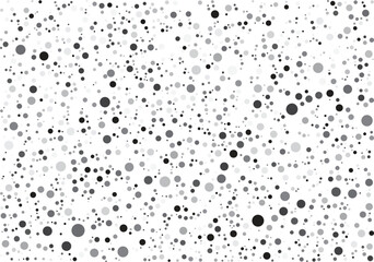 Abstract Black and White Polka Dot Pattern. High-Resolution Artistic Design with Varying Circle Sizes, Monochrome Aesthetic, Modern Geometric Background for Stylish Visual Impact and Decoration