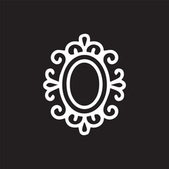 Elegant vintage frame with swirling details a touch of classic beauty