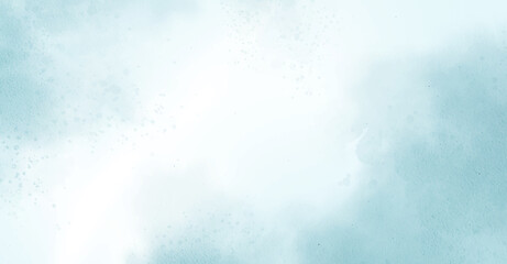 Abstract watercolor art background template. blue and white watercolor backdrop empty space for text, banner, presentation or product display graphic design