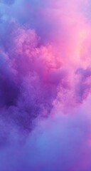 Fototapeta premium Vibrant clouds in shades of pink and purple
