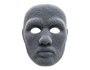 Textured 3D Render of a Mask
