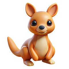 A cute 3D cartoon bunny character, a funny white rabbit illustration for an Easter celebration, isolated as a toy mammal