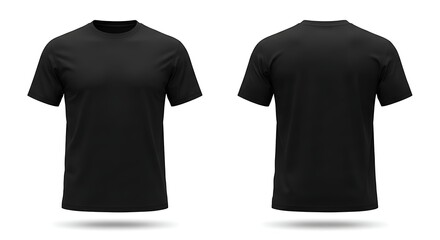 T-Shirt front and back, T-shirt mockup template design