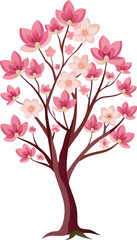 Pink Flowering Dogwood Tree Artwork.