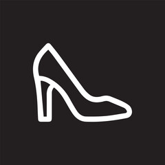 Elegant high heel fashion icon stands out with a bold silhouette