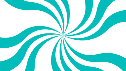 Abstract Geometric Teal diagonal radial summer sunshine explosion energy with sunlight sunrise sunbeam and sunburst. Spiral radial striped backdrop design. Suitable for comic designs, invitations.