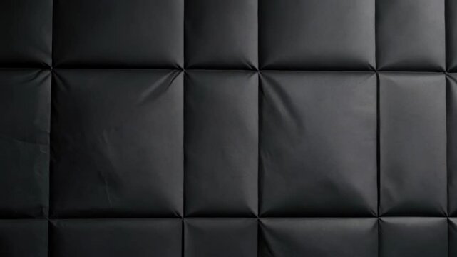 Dark Abstract Folded Paper Texture Creates Geometric Pattern, Minimalist Background