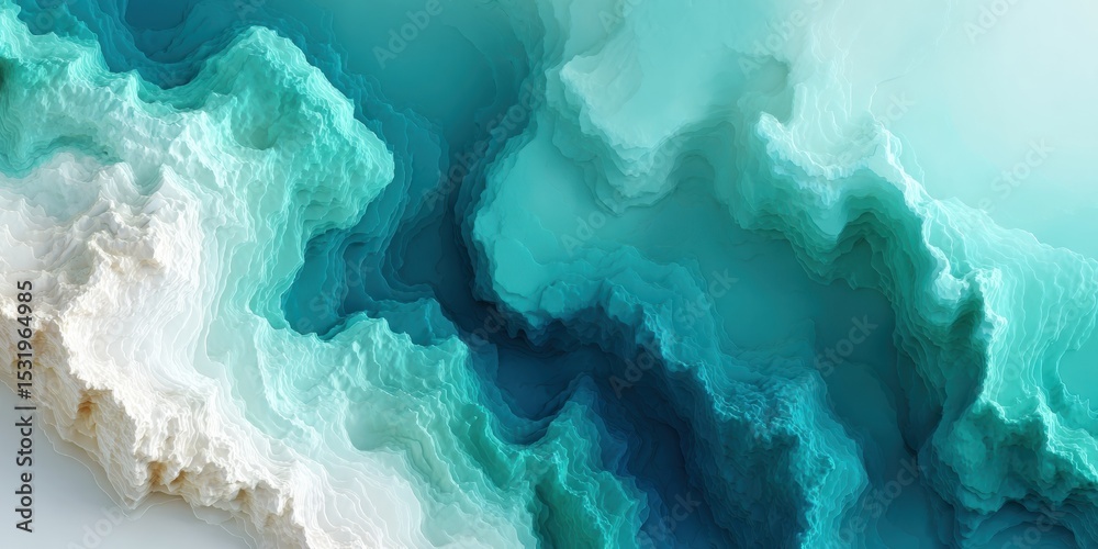 Poster Abstract Topographic Map Contour Lines with Flowing Terrain Patterns for Strategic Business Planning and Market Analysis Banner Design