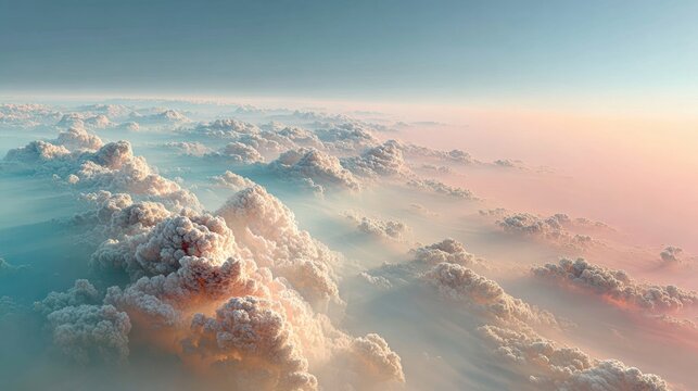 Satellite View of Earths Curved Horizon at Sunrise with Atmospheric Layers for Space Tourism and Global Observation Orbital Perspective Trend