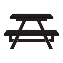 wooden bench isolated on white