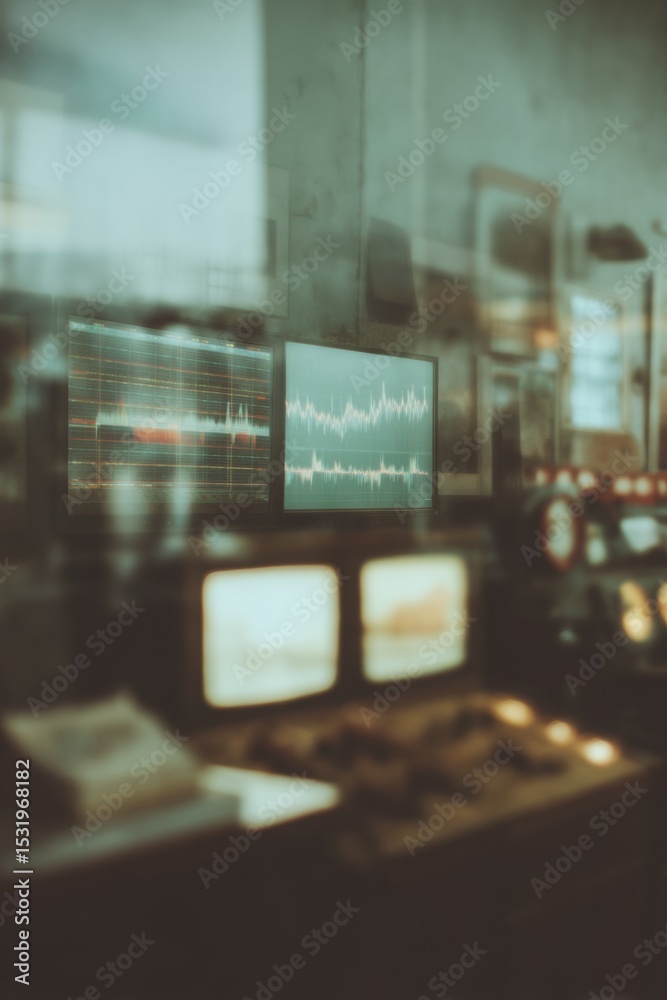 Poster Flare Forecast Digital Financial Data Visualization with Market Trend Graphs on Tech Screens for Data-Driven Decision Making in Emerging Markets