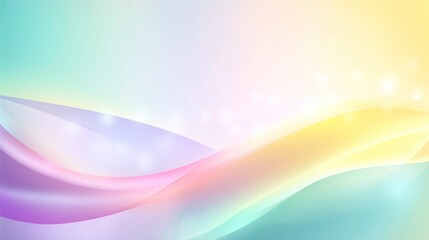 Soft Gradient Minimalist Wavy Line Background, Pastel High-Resolution Vector Design for Web Decor and Brand Visuals