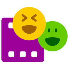 comedy flat icon