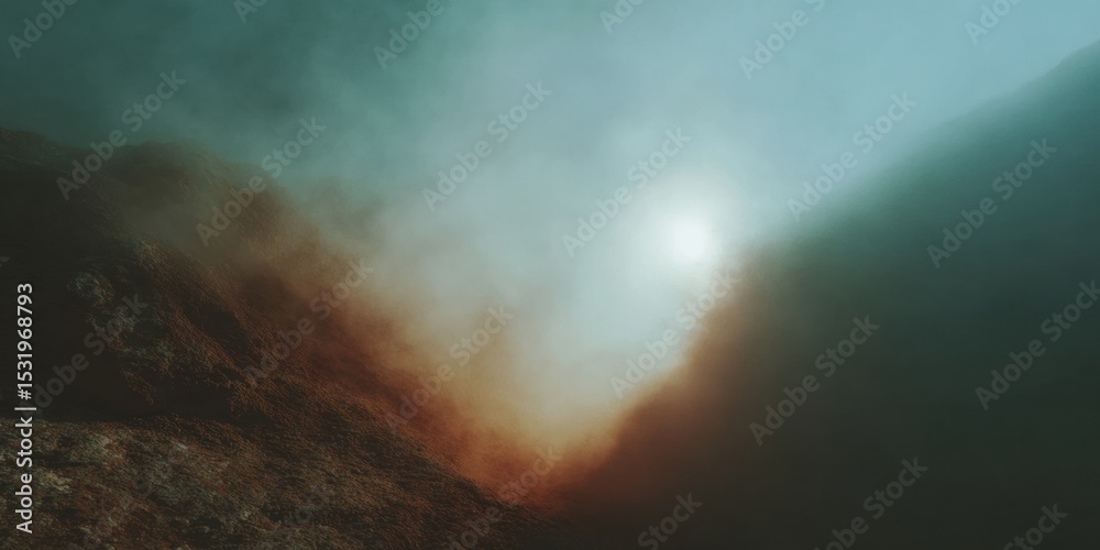 Poster cyan hue minimalist background with subtle gradient texture symbolizing clarity and focus for modern