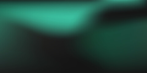 Modern background Soft green light on dark background simple