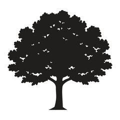 Fototapeta premium vector tree icon silhouette vector illustration