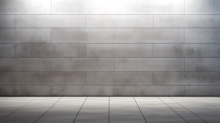 Fototapeta premium Abstract silver brick background with geometric textured pattern