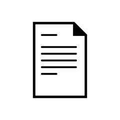 Document icon. White background.