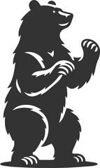 Big animal mammal vector of a bear silhouette