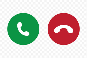 Phone call icon accept and decline