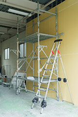 工事現場の足場