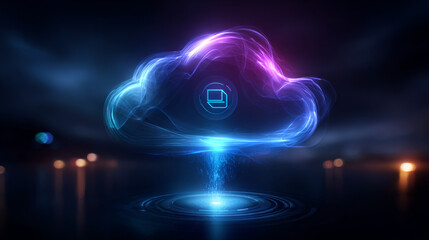 Exchange information and data with internet cloud technology.FTP(File Transfer Protocol) files receiver and computer backup copy. File sharing isometric. Digital system for transferring documents and 