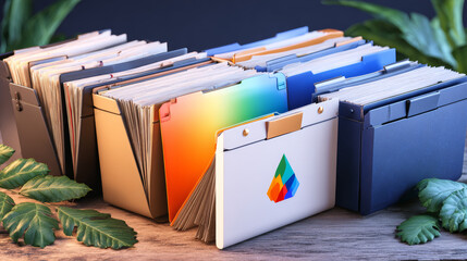 Document Management System (DMS). Automation software to archiving and efficiently manage  and information files. Internet Technology Concept.