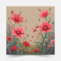 Set of flowers. Abstract origami flowers icons background. style for banners, wallpaper, posters, websites, online shopping