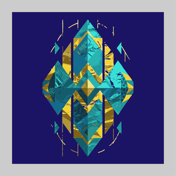 Radial simmetry with lines and colors