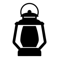 Monochrome illustration of a traditional oil lamp, a symbol of illumination
