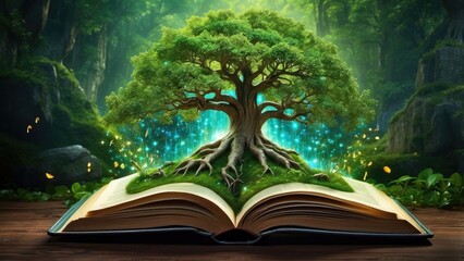 "Nurturing Knowledge and Nature: A Symbol of Education, Earth Day, and Environmental Protection"