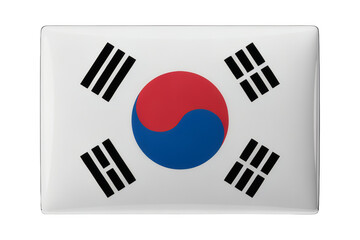 South Korea Flag Rectangle Pin Badge - A Collectible Enamel Flag Pin Badge for Backpacks, Jackets & More
