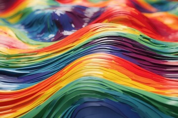 Colorful Stripes in Motion