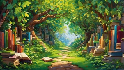 "Books and Botanicals: A Pathway Through Nature's Wisdom"