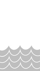 Abstract wave pattern element with transparency for various design and creative projects