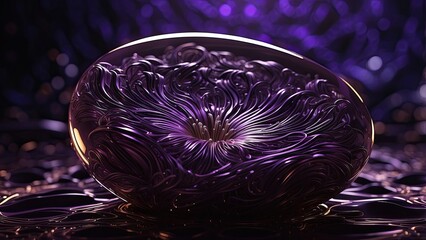 Abstract Iris in a Futuristic Design