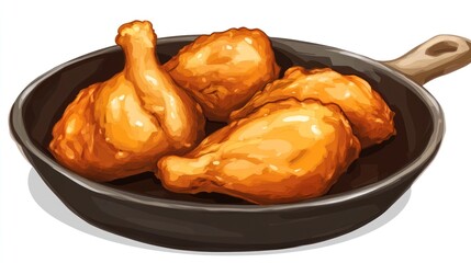 Crispy Fried Chicken in a Pan