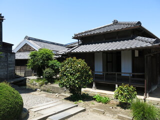 香取市佐原の伊能忠敬旧宅（書院・店舗・用水路）