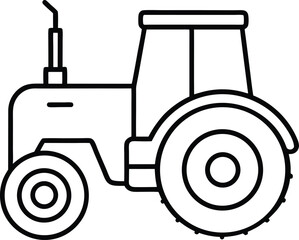 vector illustration of a tractor 