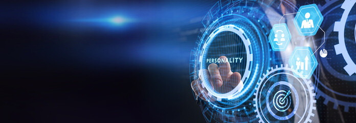Personality. Business, Technology concept.