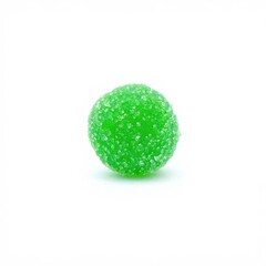 Bright Green Gummy Candy Ball A Sweet and Delightful Confection, perfect dessert and sugary treat for anyone.