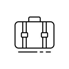 Briefcase on Baggage Carousel Icon Outline Style Thin Line Symbol for Airport Luggage Claim