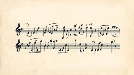 Vintage Sheet Music Paper Texture Background