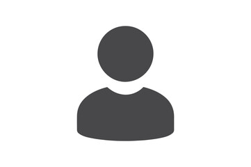Generic Avatar Icon silhouette vector with white background