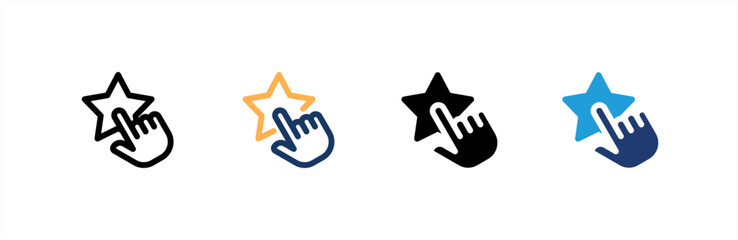 Testimonial icon set multiple style collection. Vector illustration.