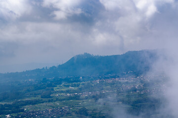 clouds over the mountains