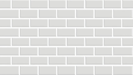 Seamless geometric pattern of white brick wall perfect for various background designs